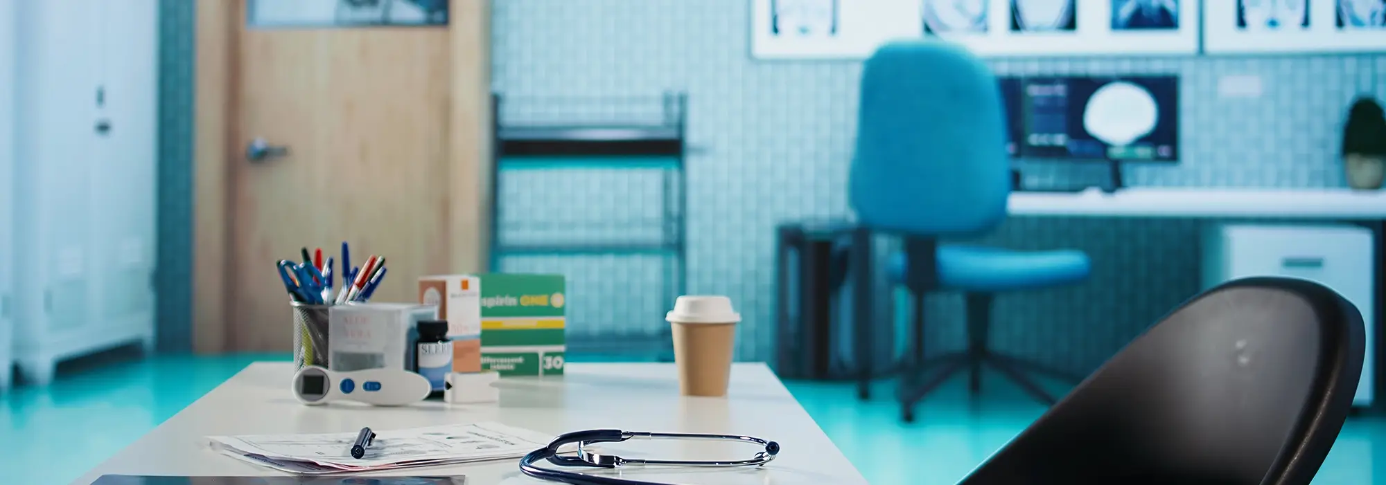 Moderne Ausstattung und medizinische Geräte der orthopädischen Praxis